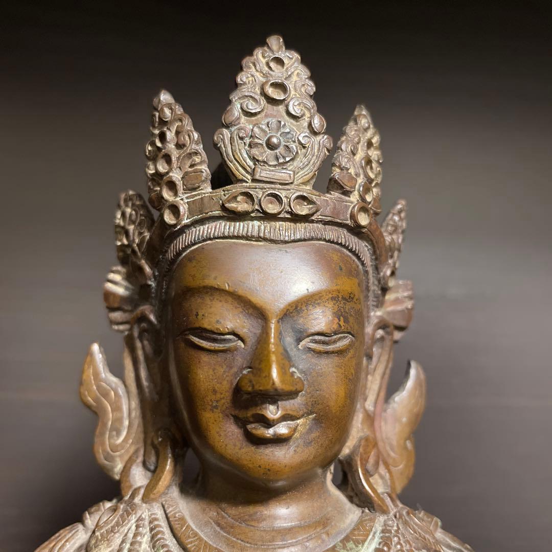 仏像　骨董　金属製