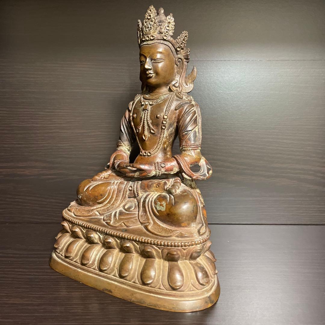 仏像　骨董　金属製