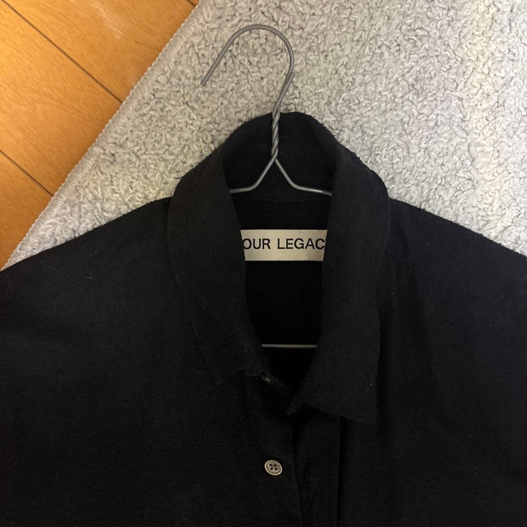 トップス OUR LEGACY CLASSIC SHIRT BLACK SILK 44