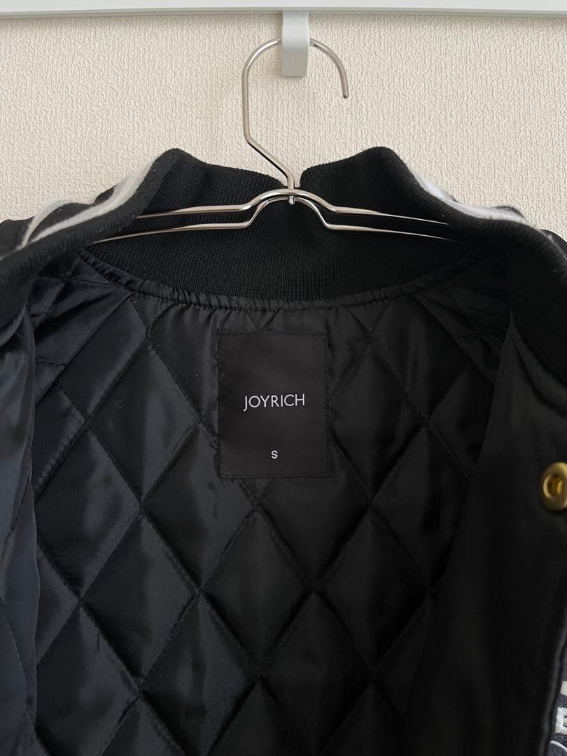 【美品】JOYRICH × Disney ミッキー スタジャン Sサイズ 黒