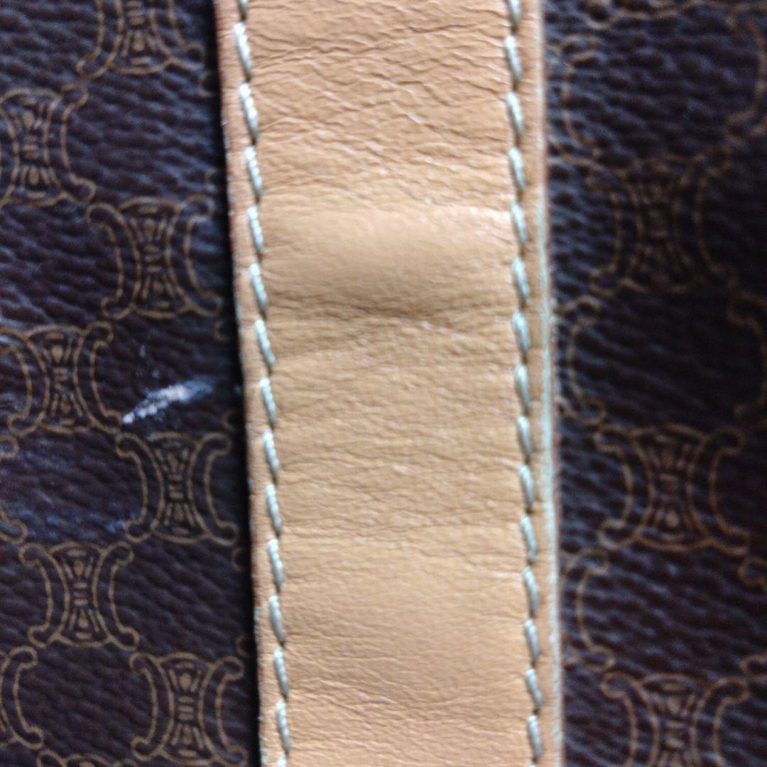 美品✨CELINE ボストンバック 大容量 　ブラウン　LAMPOファスナー