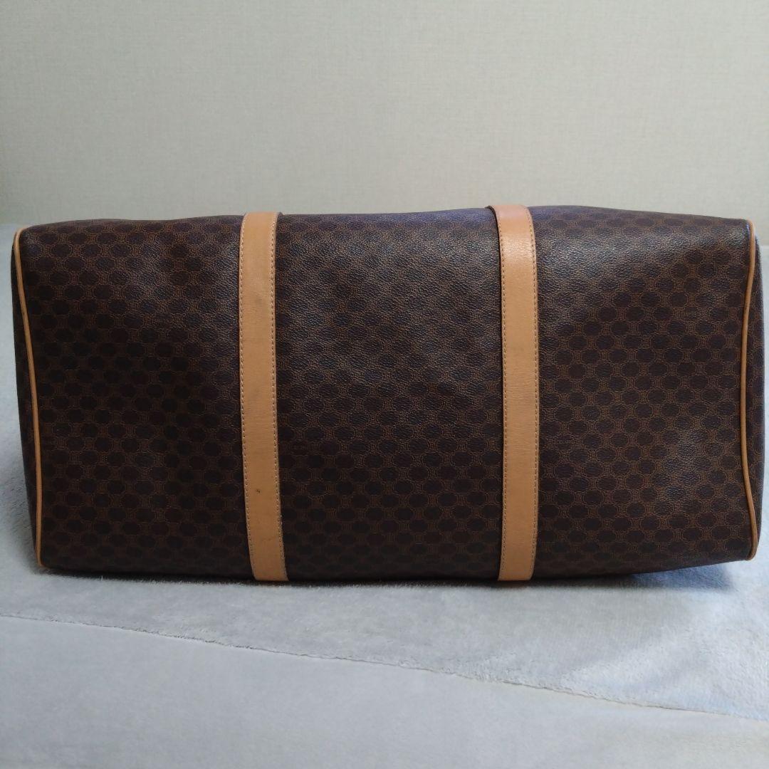 美品✨CELINE ボストンバック 大容量 　ブラウン　LAMPOファスナー