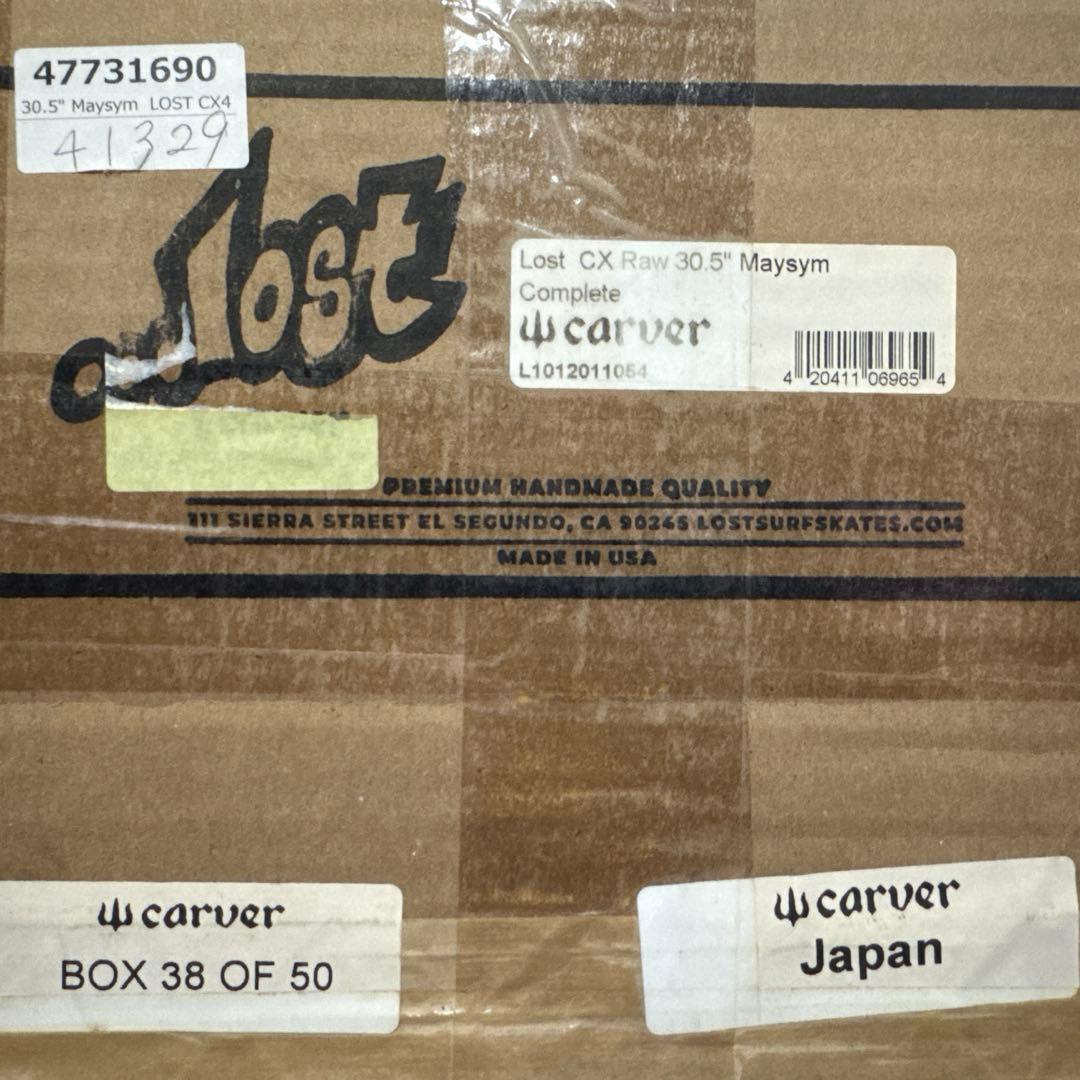 【美品】Carver Lost サーフスケートボード 箱・シリアルナンバー付き
