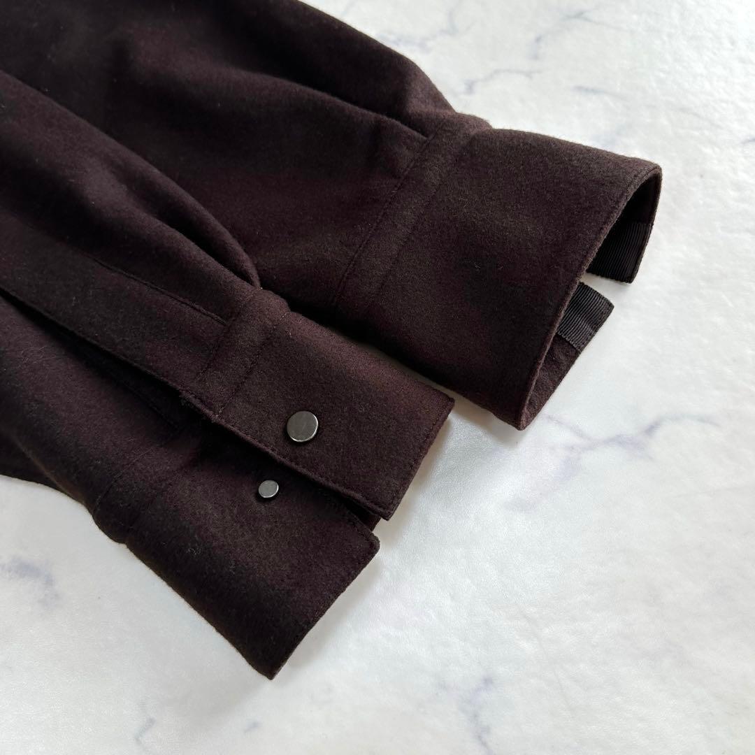 1er Arrondissement 圧縮ウールジャージーミリタリーシャツ