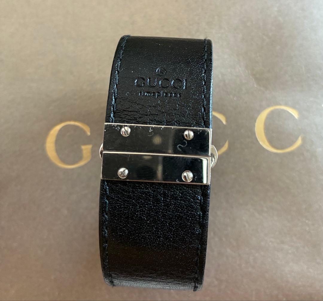 GUCCI グッチ 7800L 腕時計 ブラック レザー