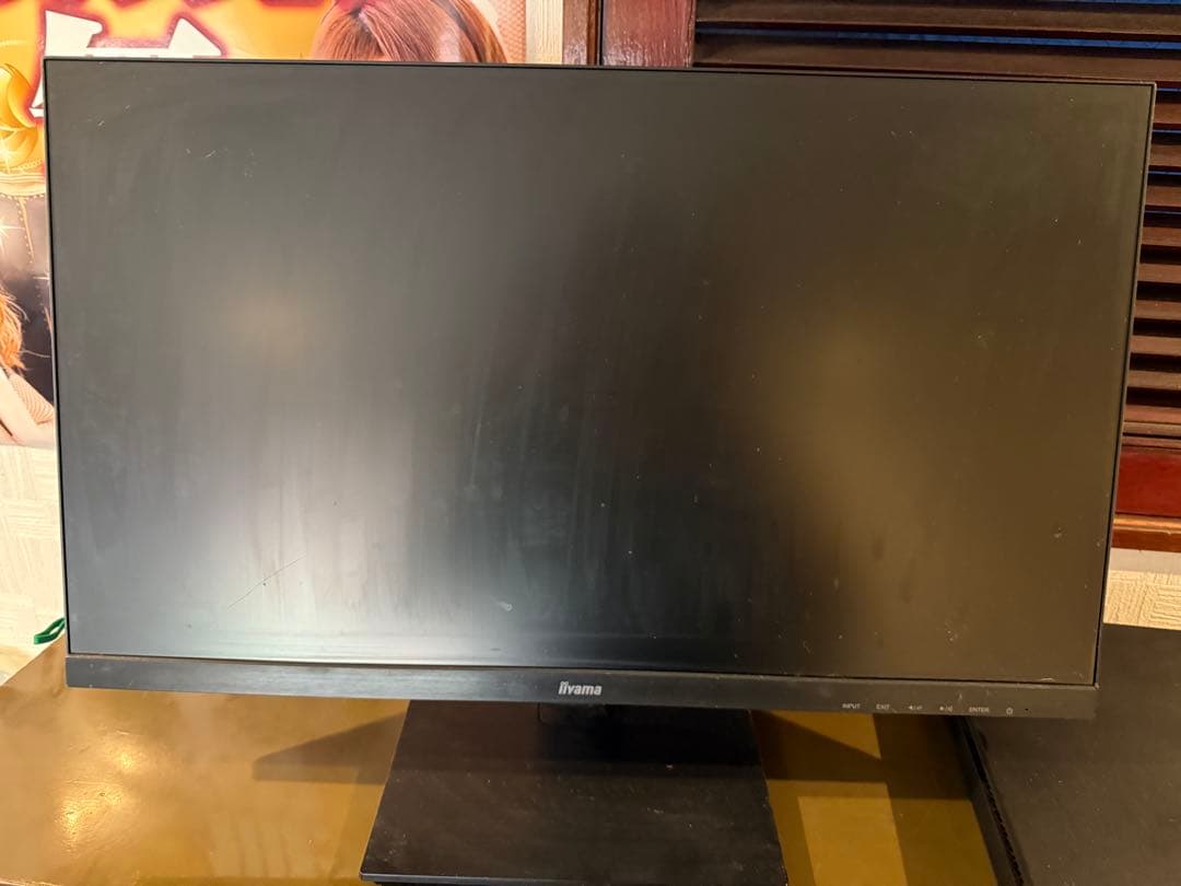 動作確認済み 24インチモニター PS4スリム2台 配線ケーブル1本のみ