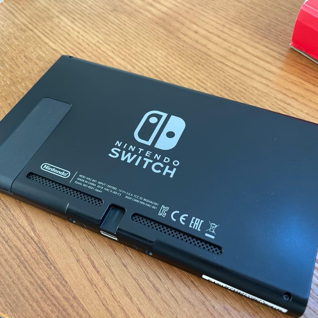 Nintendo Switch本体 レッド ネオンイエロー 箱あり　ケース付き