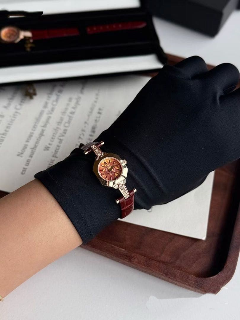 アガット　アンバー　琥珀　腕時計　新品未使用