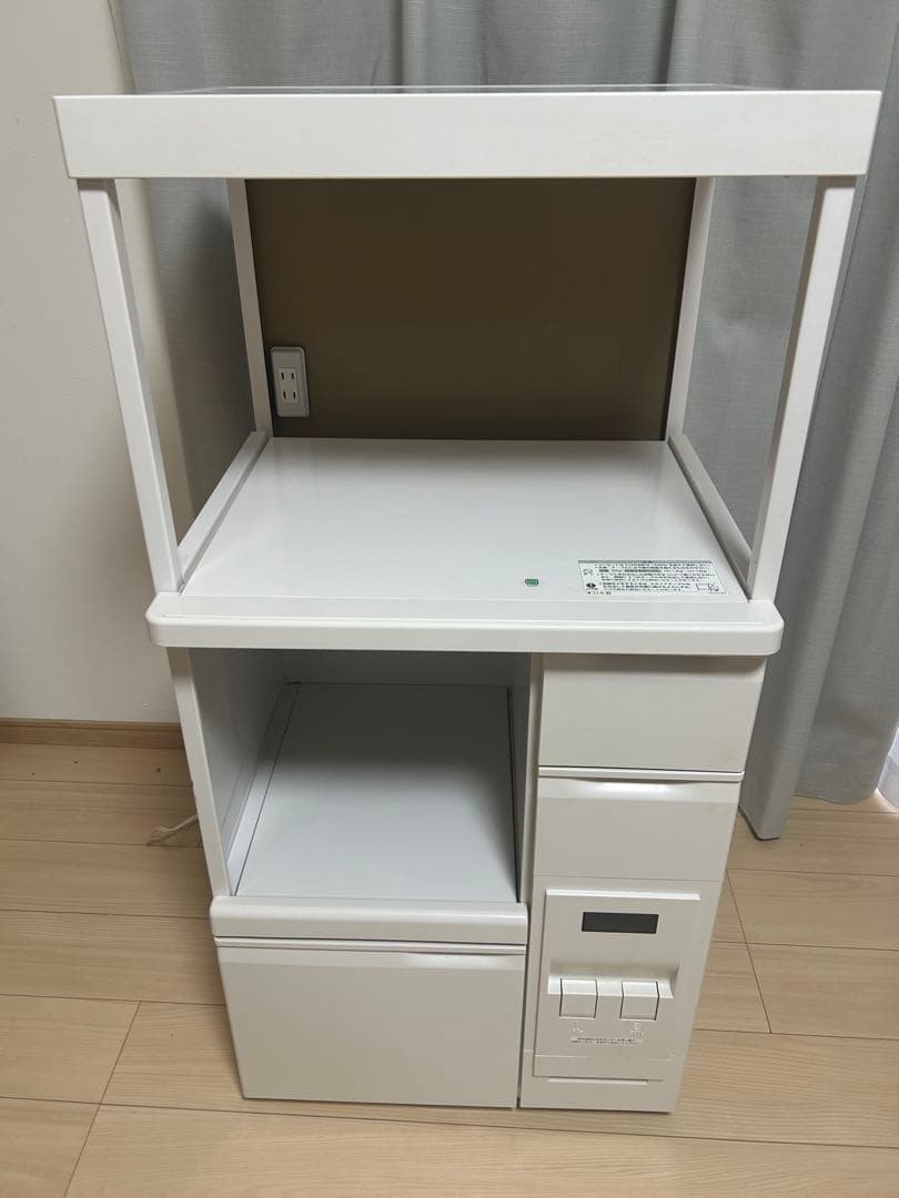 エムケー精工　米びつ付き　レンジ台　SK-306W ホワイト