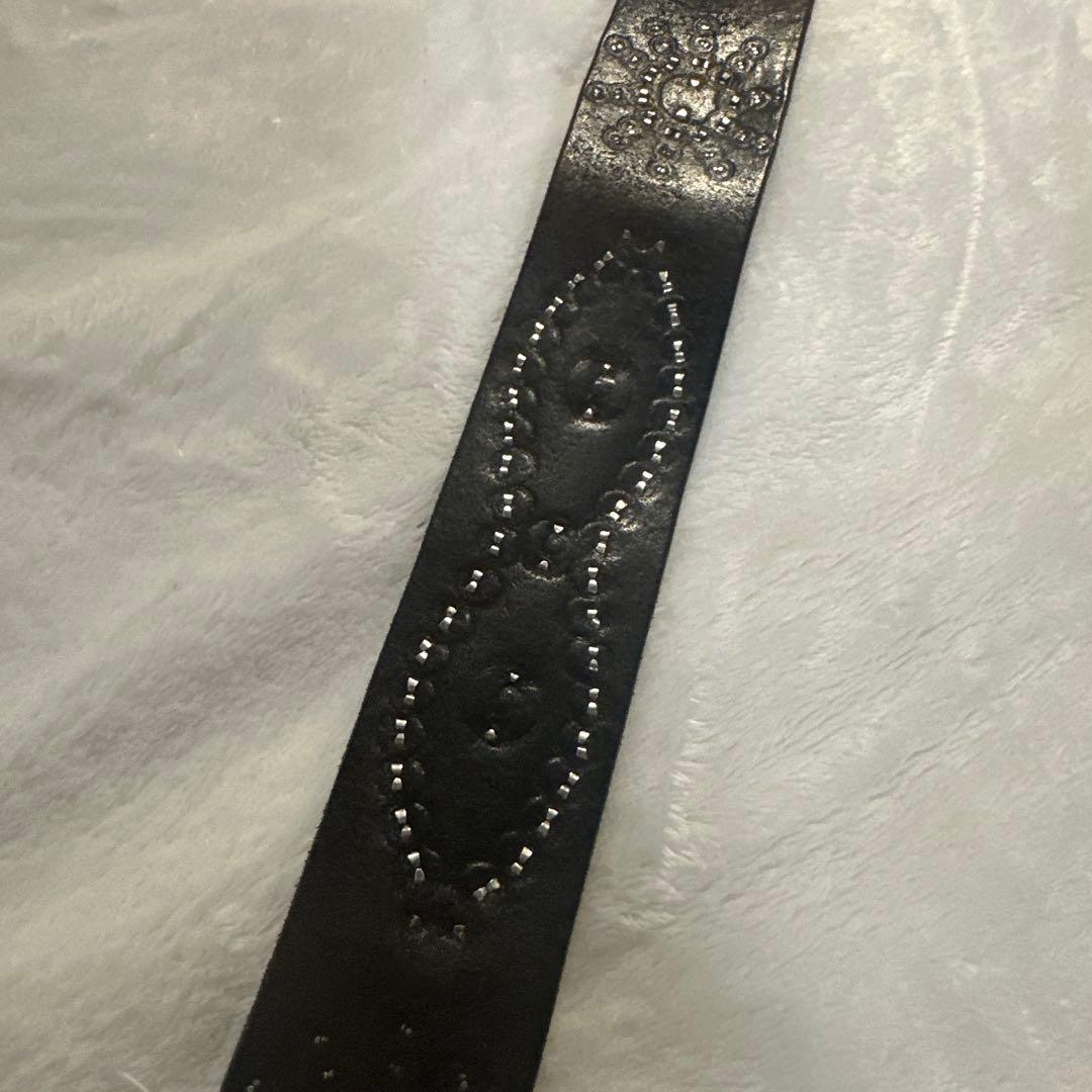 ⭐️HTC⭐️ピーナッツオーバーレイベルト⭐️スティングレイ⭐️ブラックレザー茶芯⭐️32