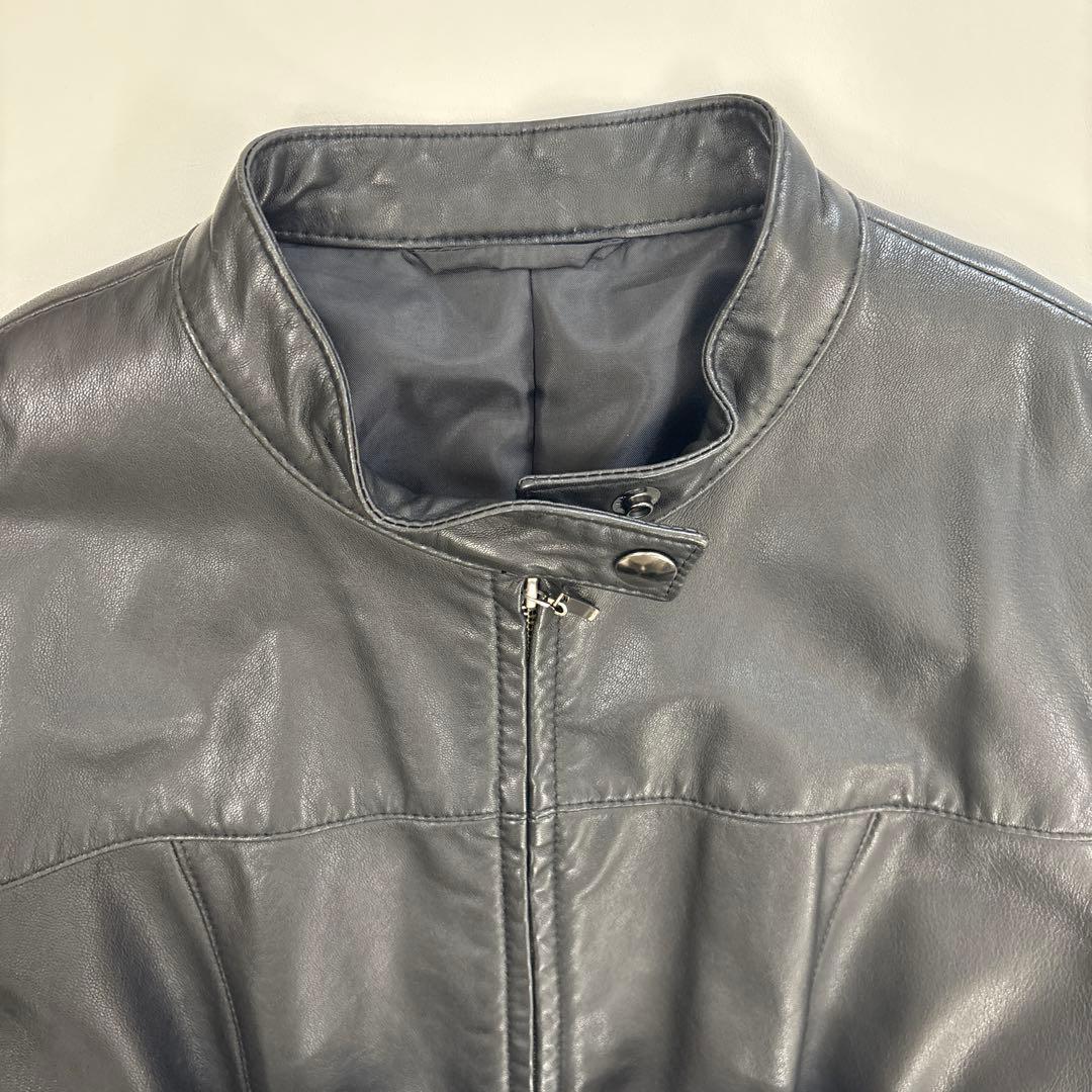 himiさま専用⭐︎アナイANAYI ラムレザーシングルライダースジャケット　36