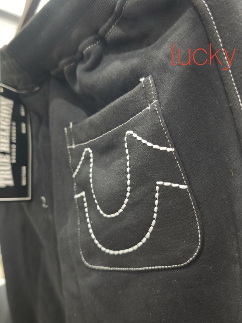 新品 6pm TRUE RELIGION ブラック パーカー セットアップ