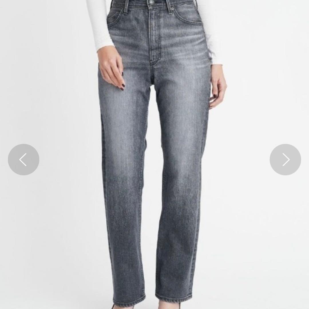 美品✨YANUK ストレートデニム LOUISE 24インチ グレー