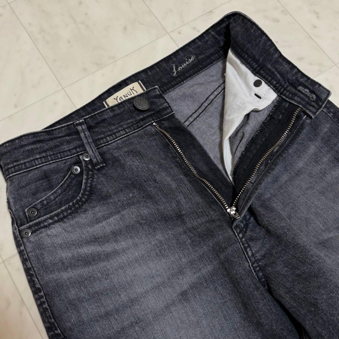 美品✨YANUK ストレートデニム LOUISE 24インチ グレー