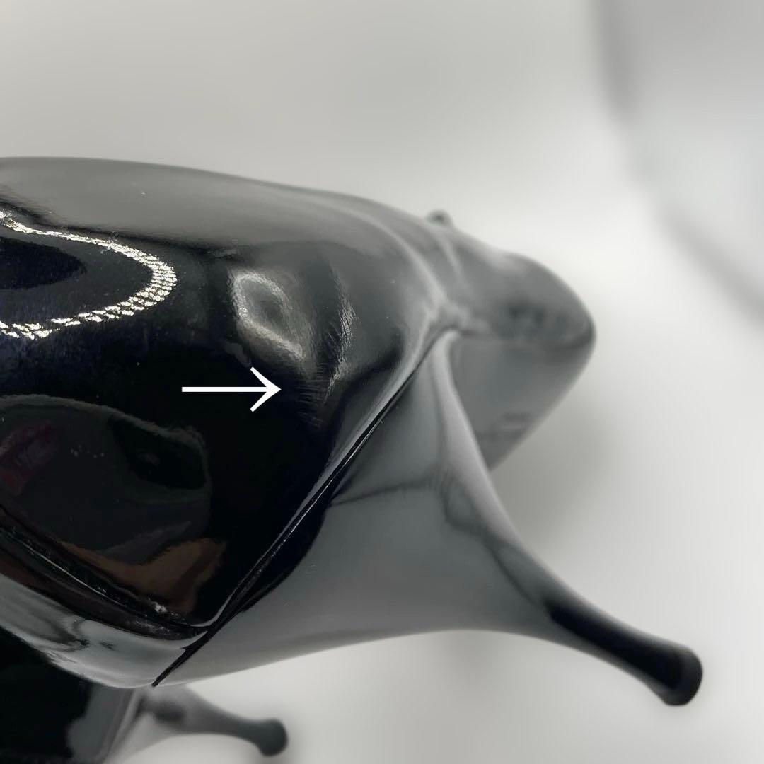 美品❤️フェラガモ　パンプス　23.5cm 6.5 ヒール　ヴァラ　リボン　黒　靴