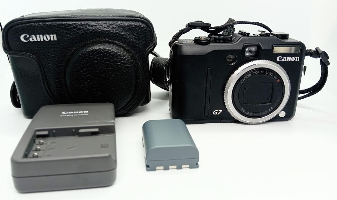 Canon PowerShot G7 10.0MP デジカメ、ケース、充電器付き