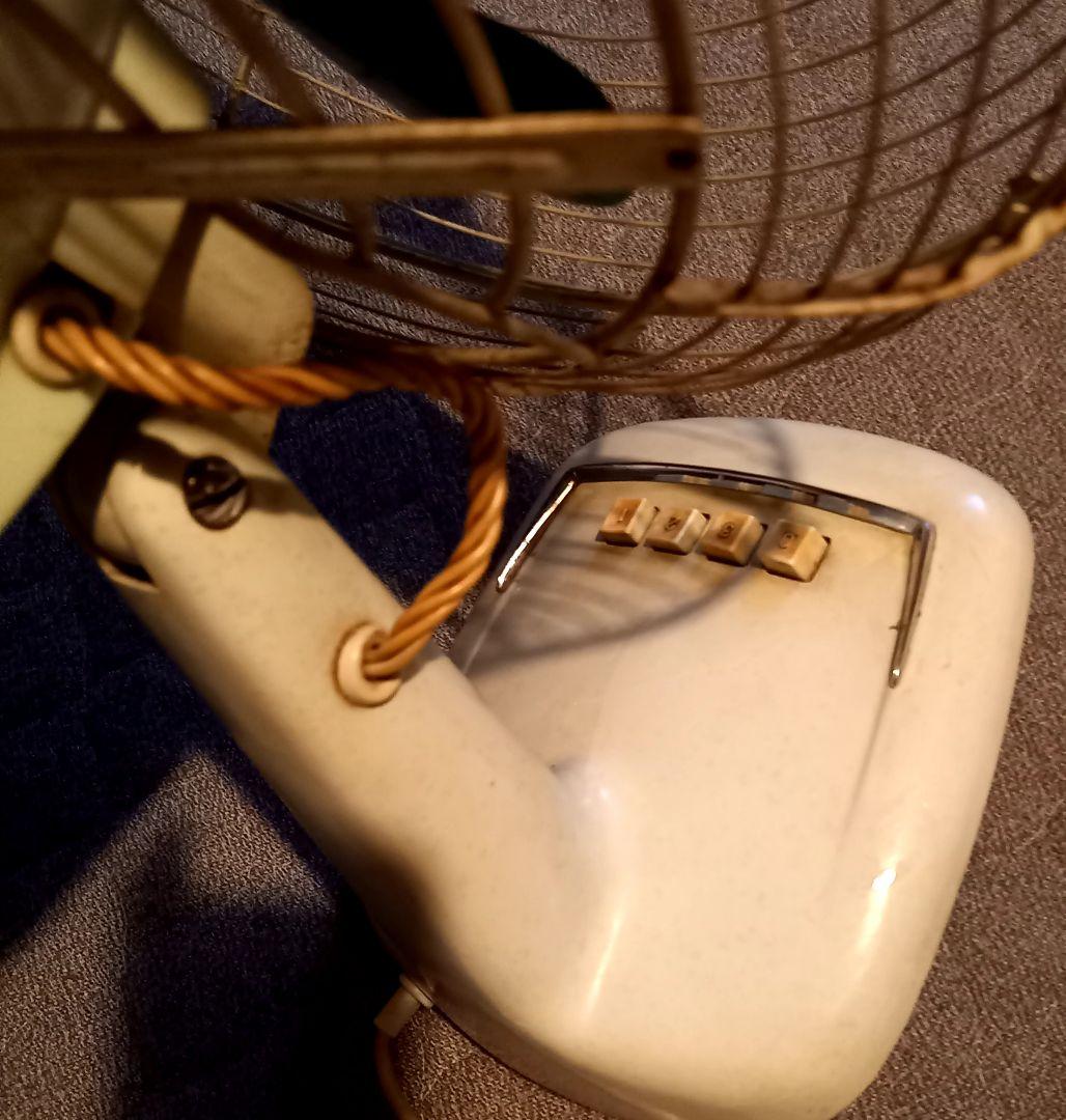 レトロ　東芝　扇風機　LV型　グリーン　動作確認済み