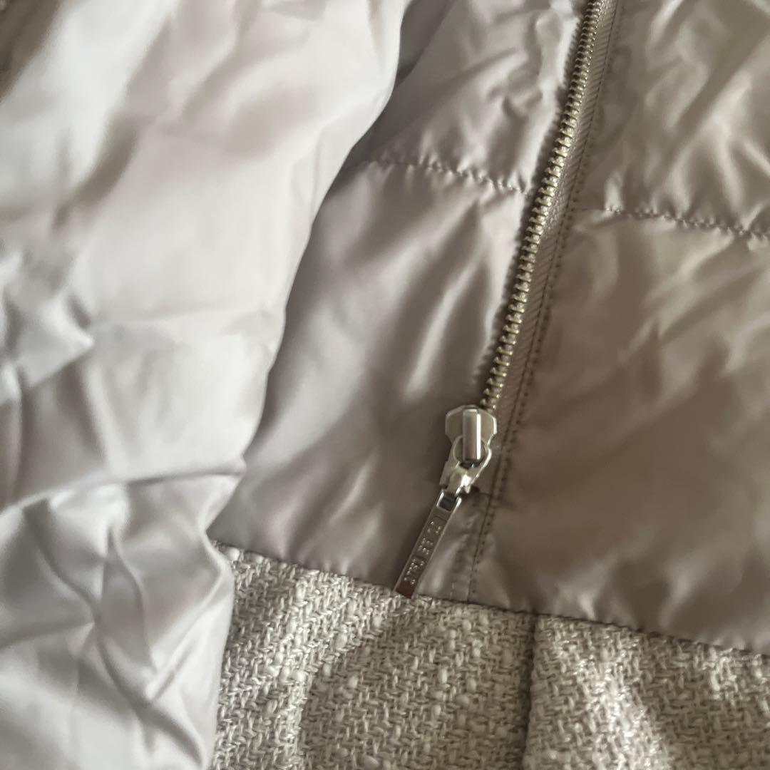 新品タグ　未使用　トゥービーシック　サイズ40 ツイードダウンコート