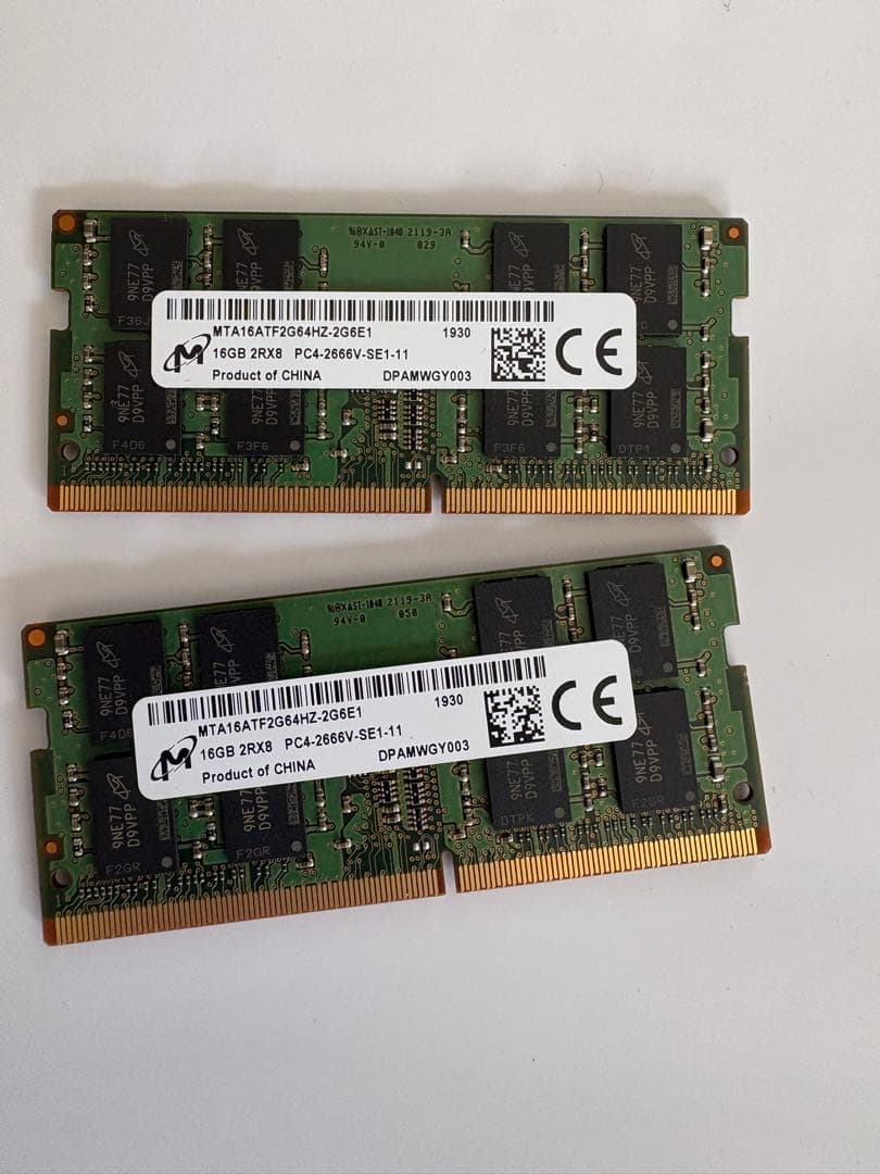 ADTEC MTA 16GB DDR4メモリーセット合計32GB