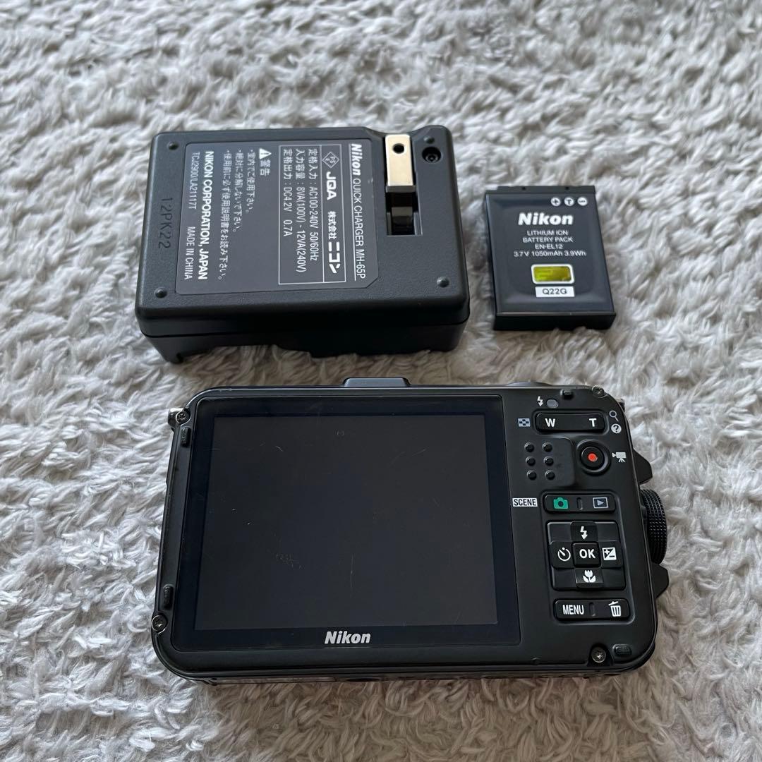 【美品】Nikon デジタルカメラ COOLPIX AW100 OR