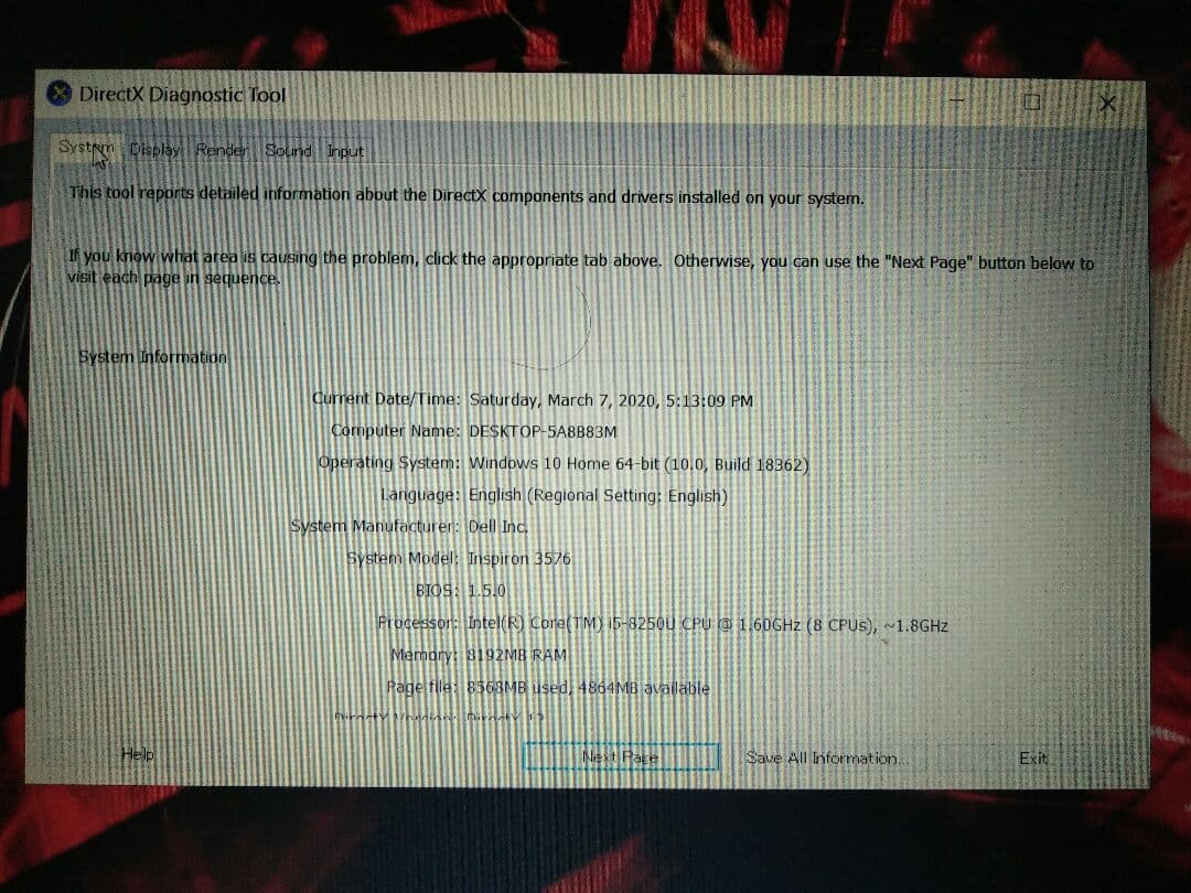 その他ノートPC本体 DELL i5-8, ssd 256 gb. radeon grapich