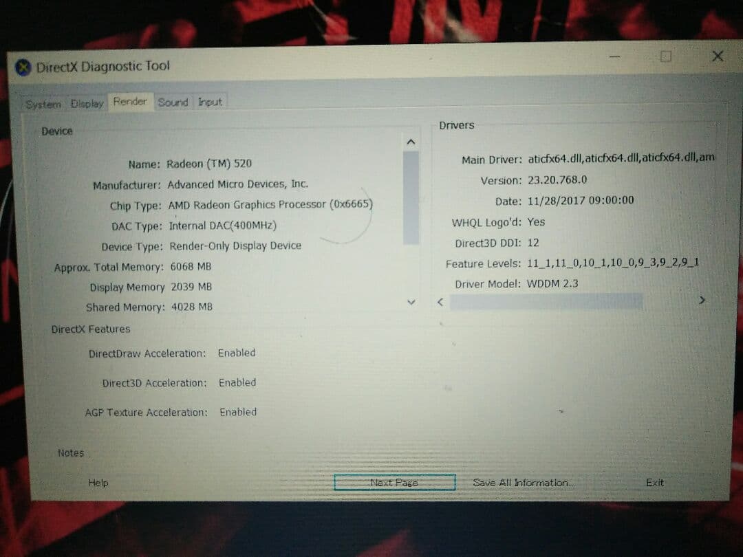 その他ノートPC本体 DELL i5-8, ssd 256 gb. radeon grapich