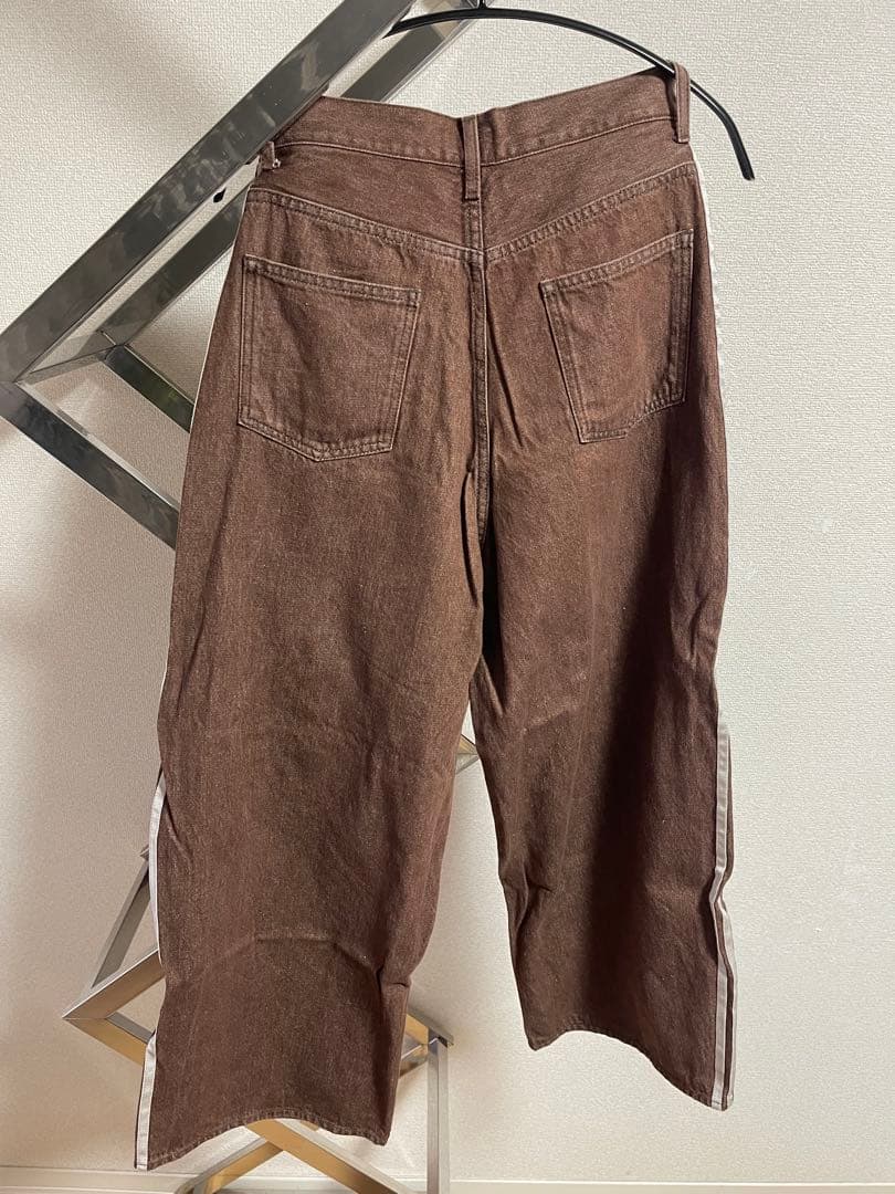 THETOE Emirates Track Denim Pants ブラウン