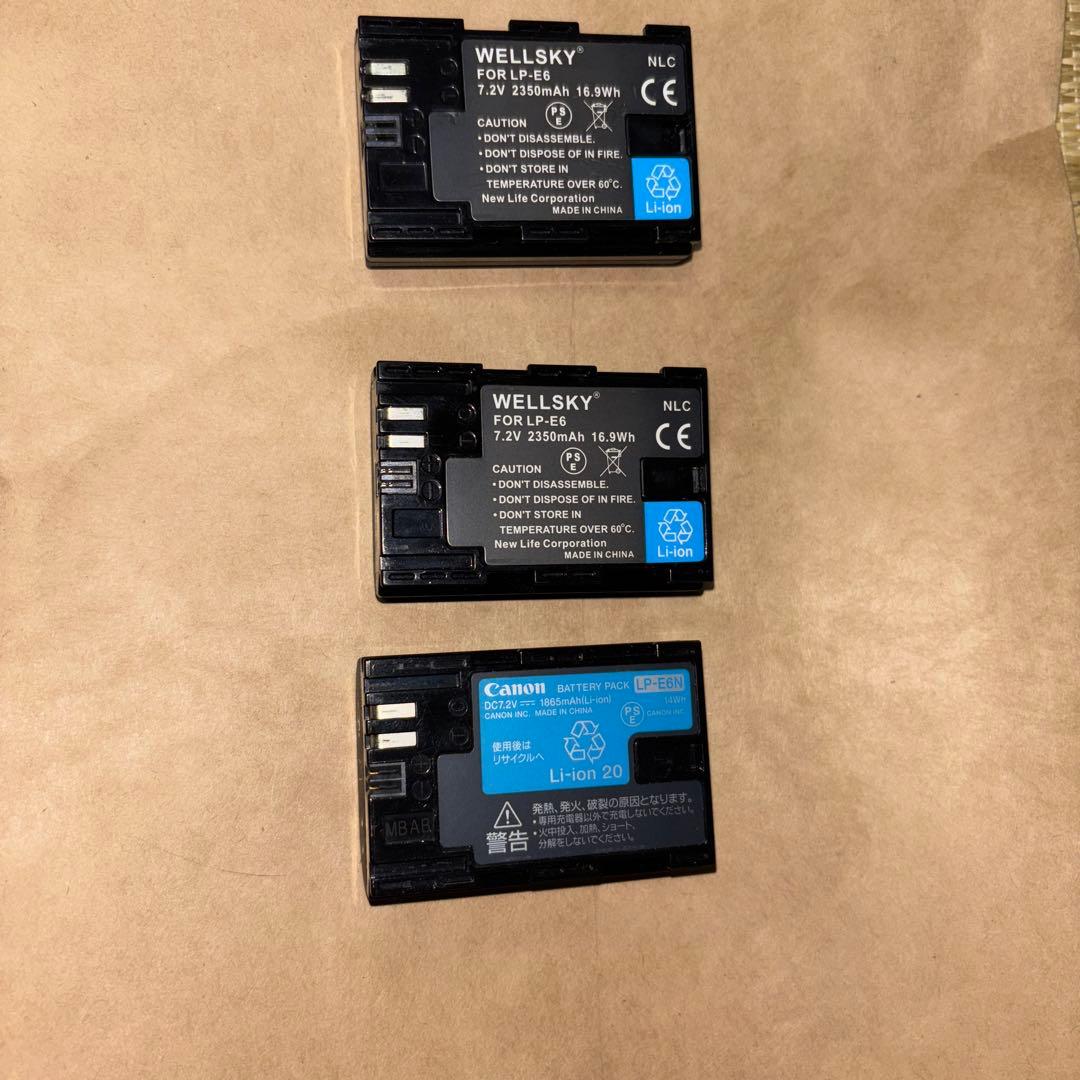 【10/11まで出品】Canon EOS Rミラーレスカメラ 本体バッテリー3個