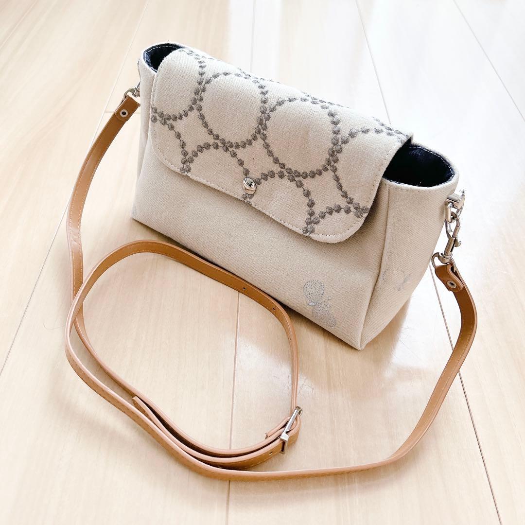 4482*ミナペルホネン☆ハンドメイド☆タンバリン ちょうちょbag