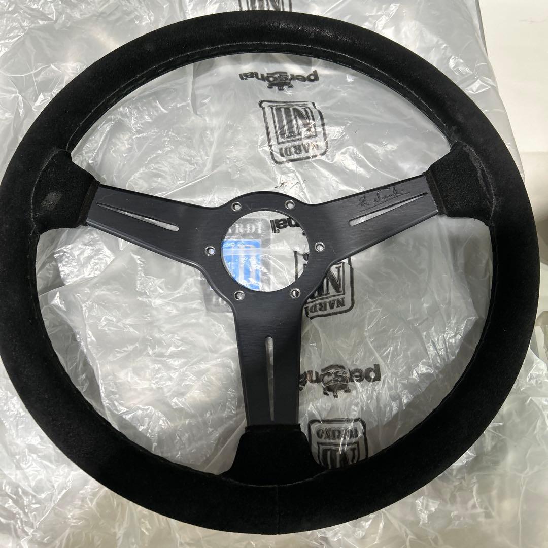 NARDI スエード ステアリングホイール 350mm