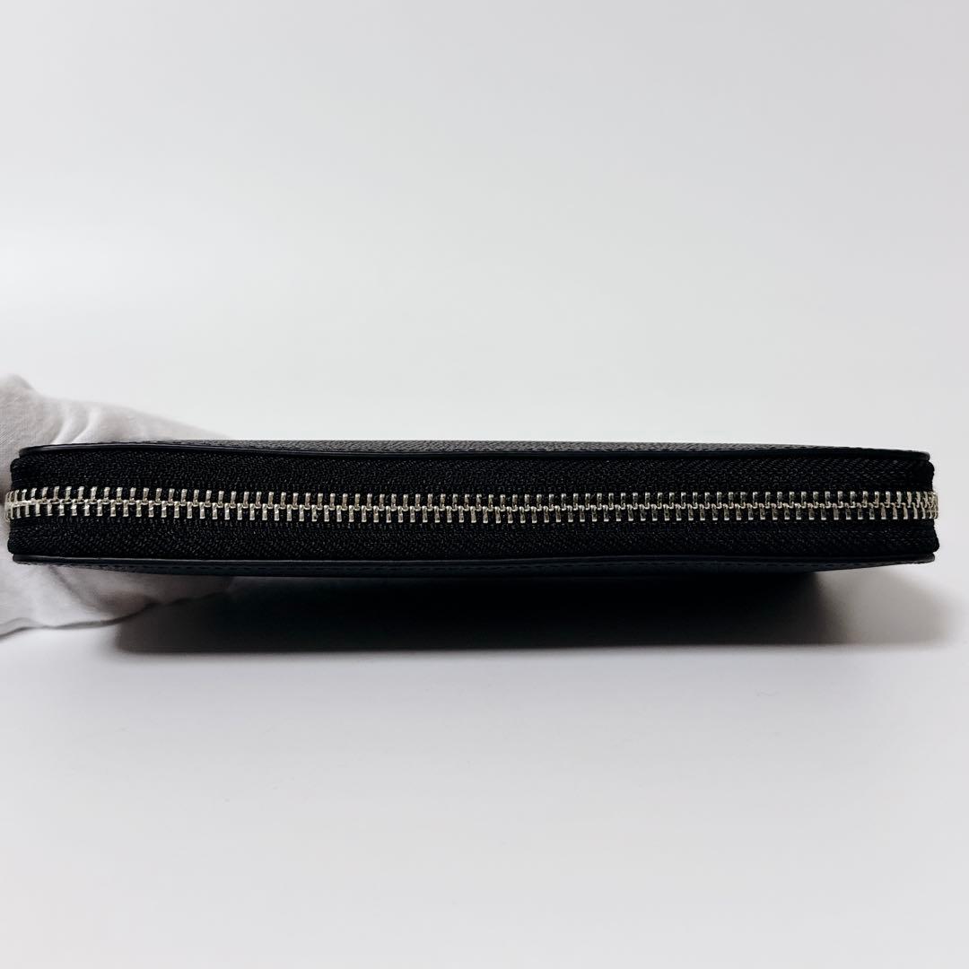 【未使用級】ポロ ラウンドジップ レザー ウォレット ブラック 箱付き