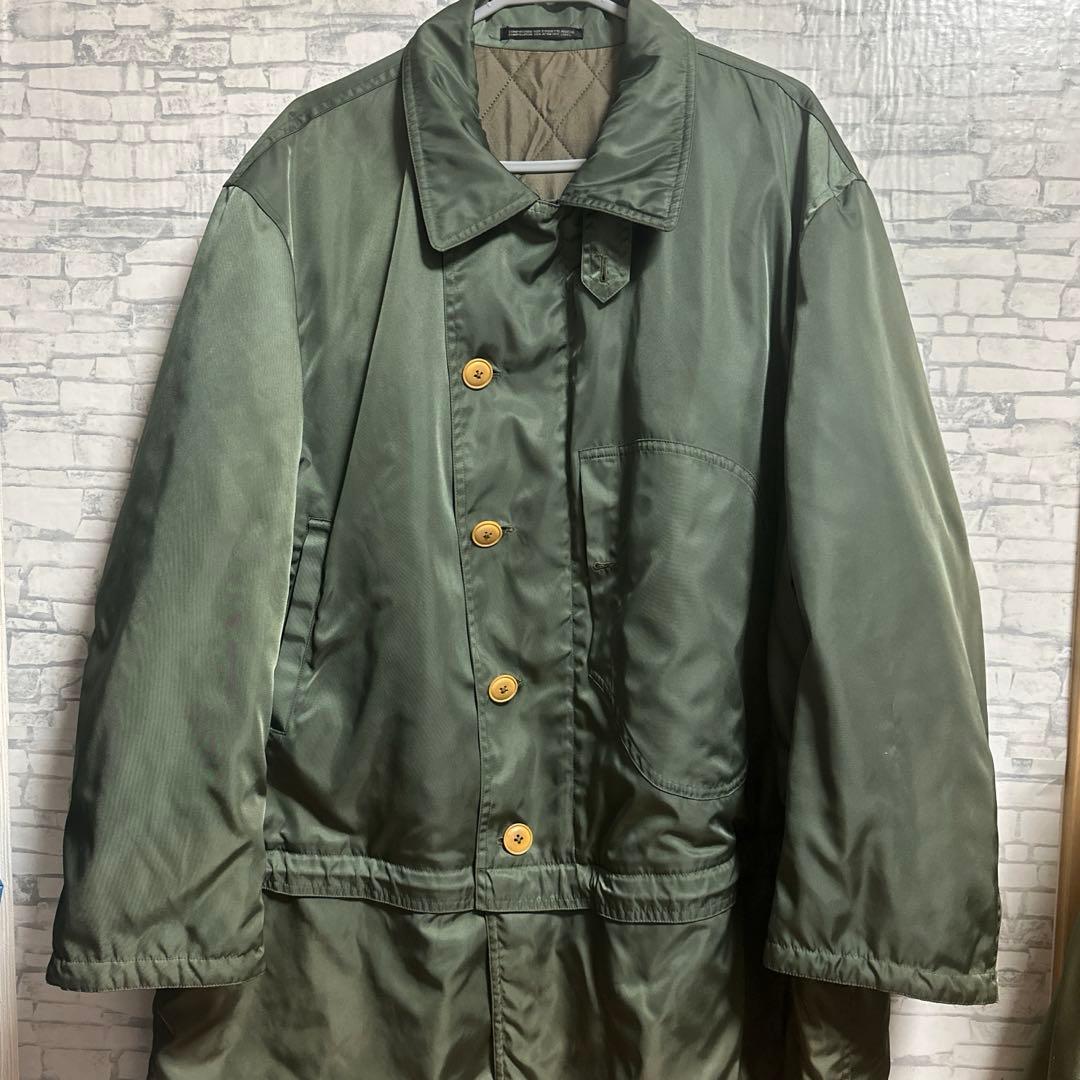 Yohji Yamamoto ナイロン中綿ミリタリーコート　チャック脱着