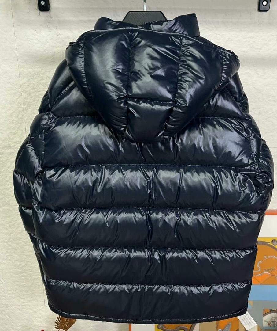 MONCLER フード付きダウンジャケット ネイビー