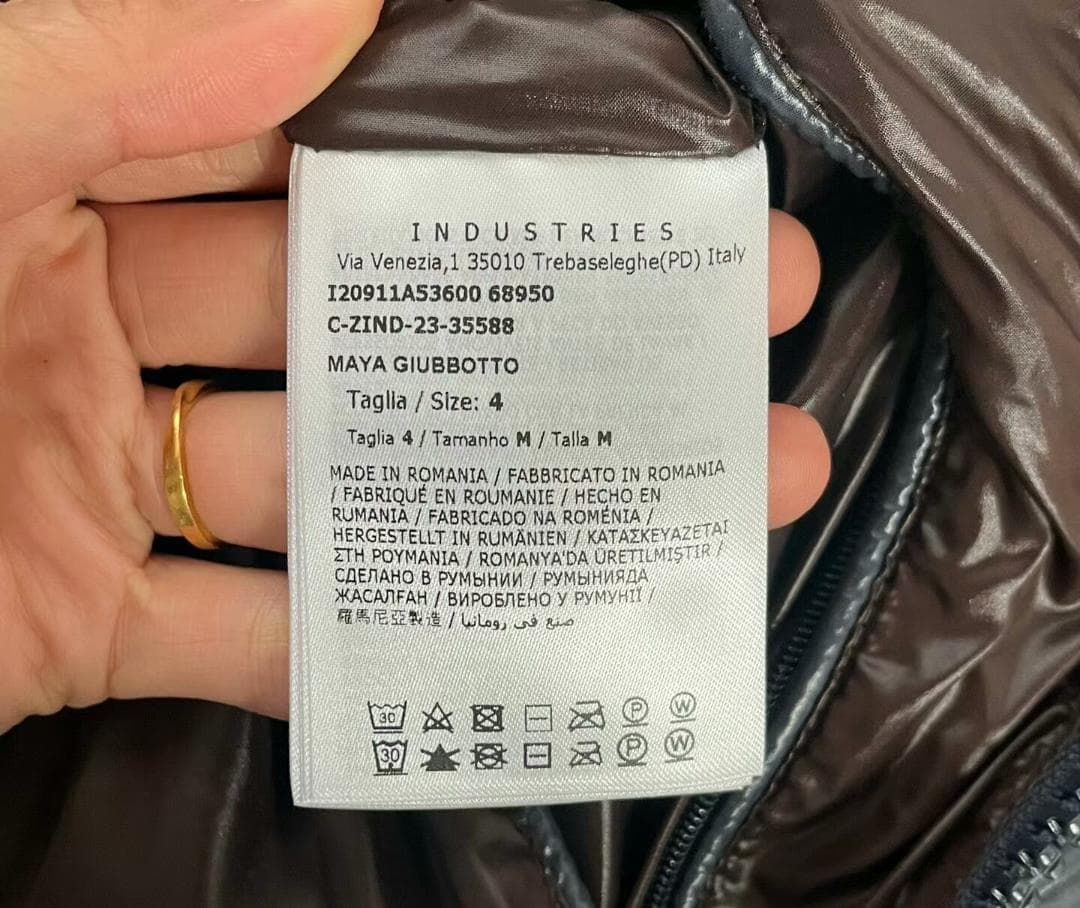 MONCLER フード付きダウンジャケット ネイビー