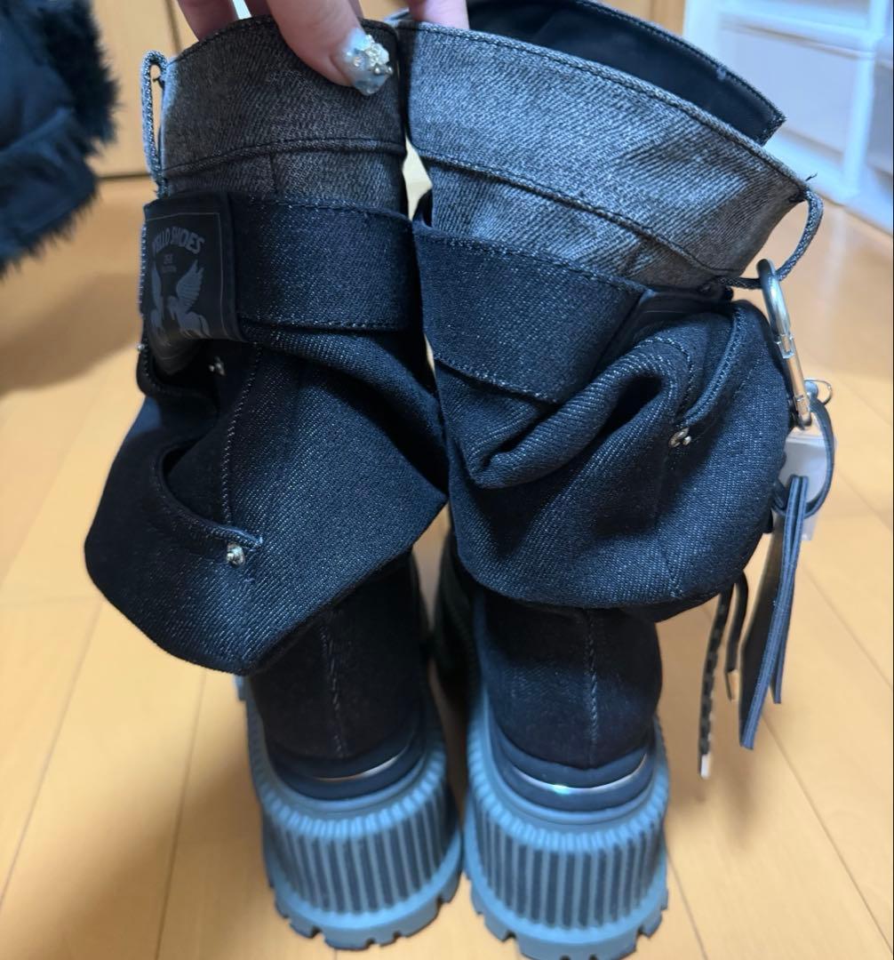 靴 YELLO GIO PLATFORM SHORT BOOTS