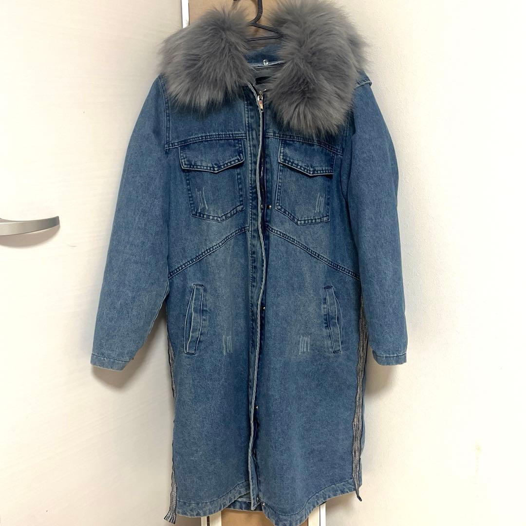 【早い者勝ち！】最終値下げ！スコットクラブ　デニム　ファーコート