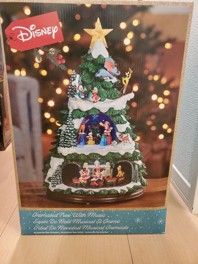 Disney クリスマスツリーオルゴール　45cm