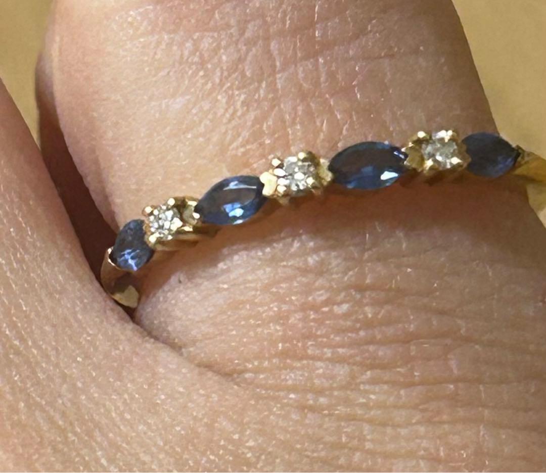 ベルシオラ　サファイア×ダイヤモンドリング