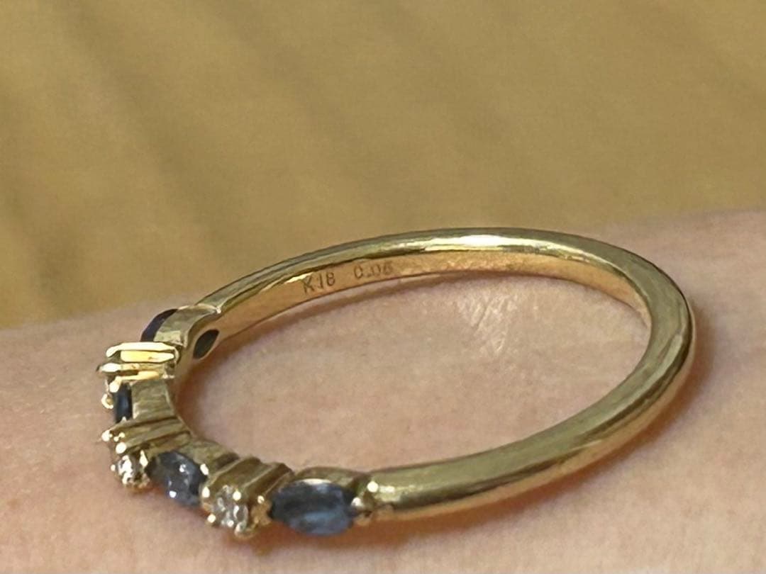 ベルシオラ　サファイア×ダイヤモンドリング