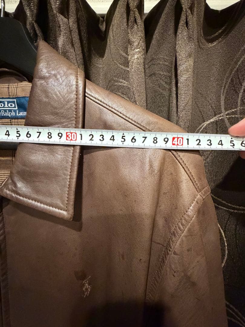 ビンテージ　ラルフローレン　羊革ジャケット