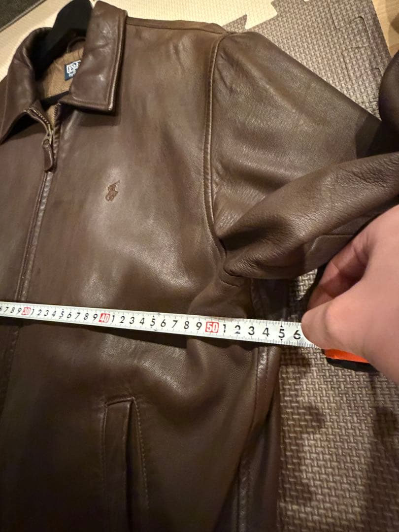 ビンテージ　ラルフローレン　羊革ジャケット