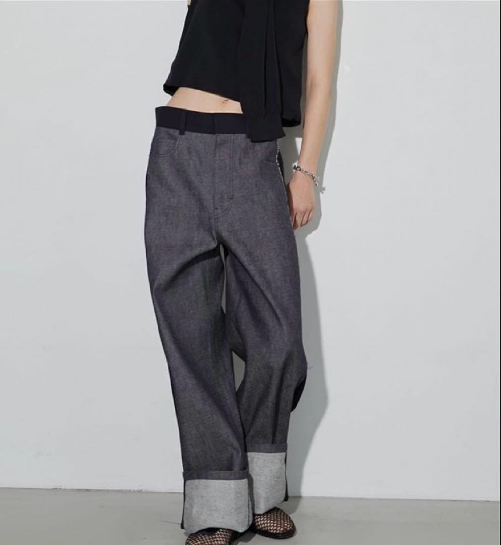 ルシェルブルー　　デニムパンツ　Two Tone Raw Denim Pants