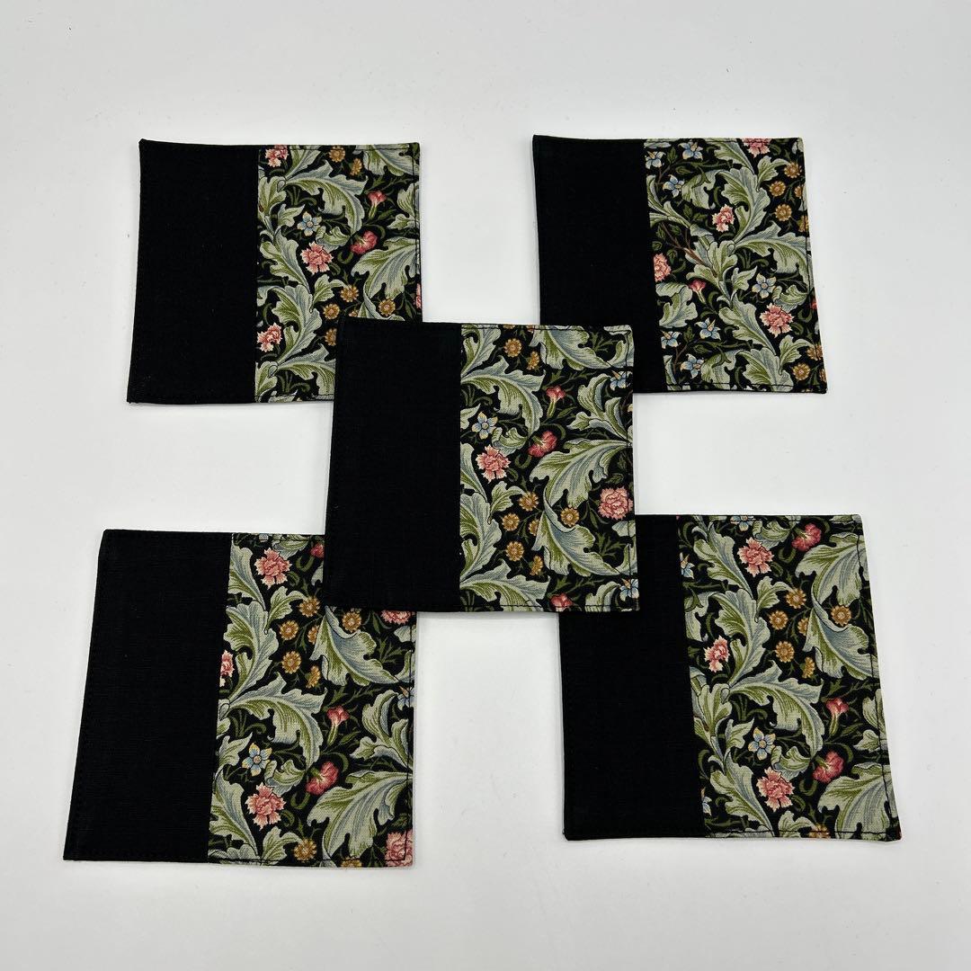 2313 ウィリアムモリス　多柄　コースター　50枚組　ハンドメイド