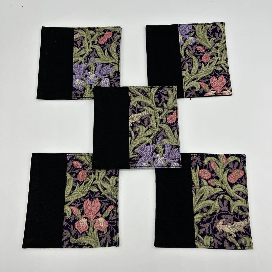 2313 ウィリアムモリス　多柄　コースター　50枚組　ハンドメイド