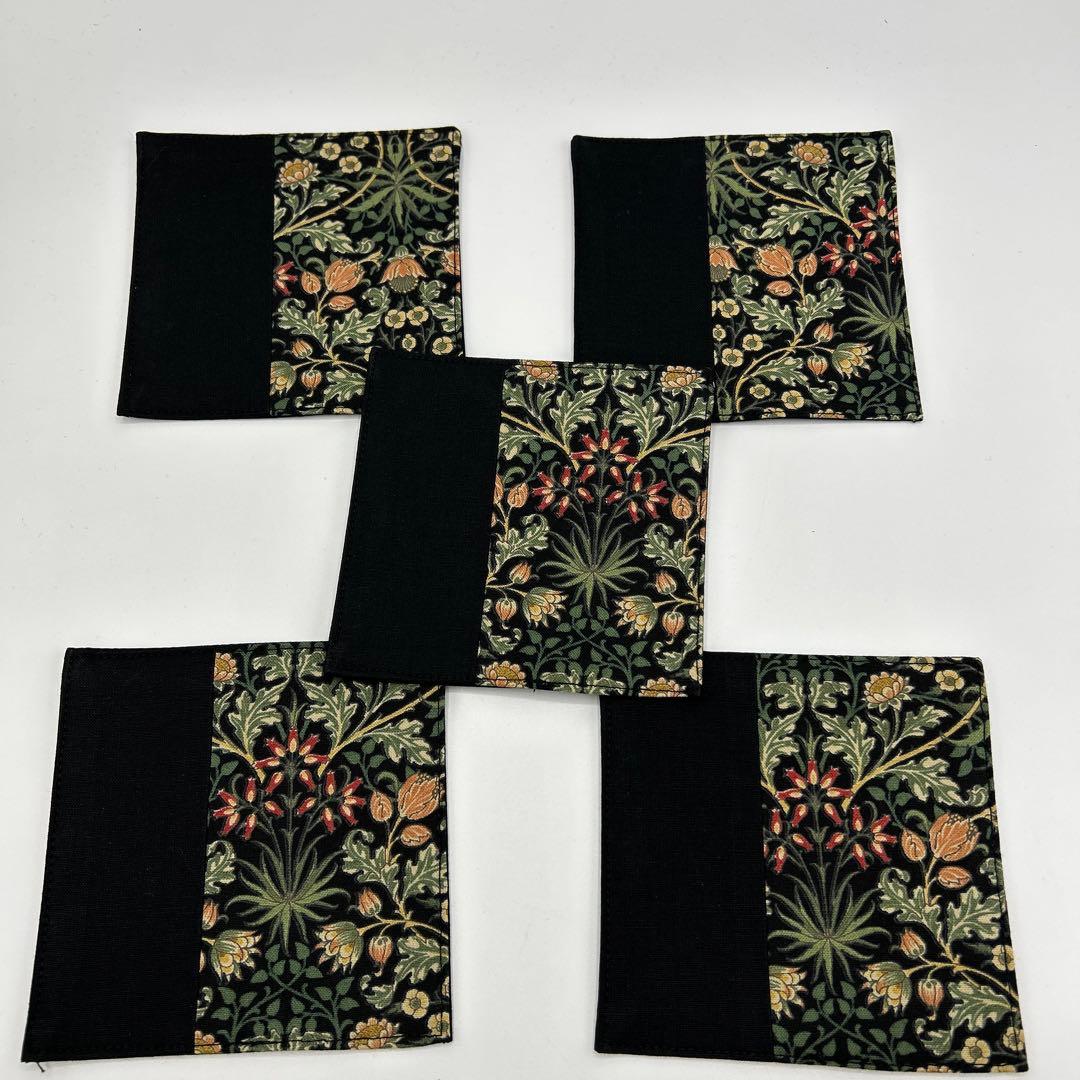 2313 ウィリアムモリス　多柄　コースター　50枚組　ハンドメイド