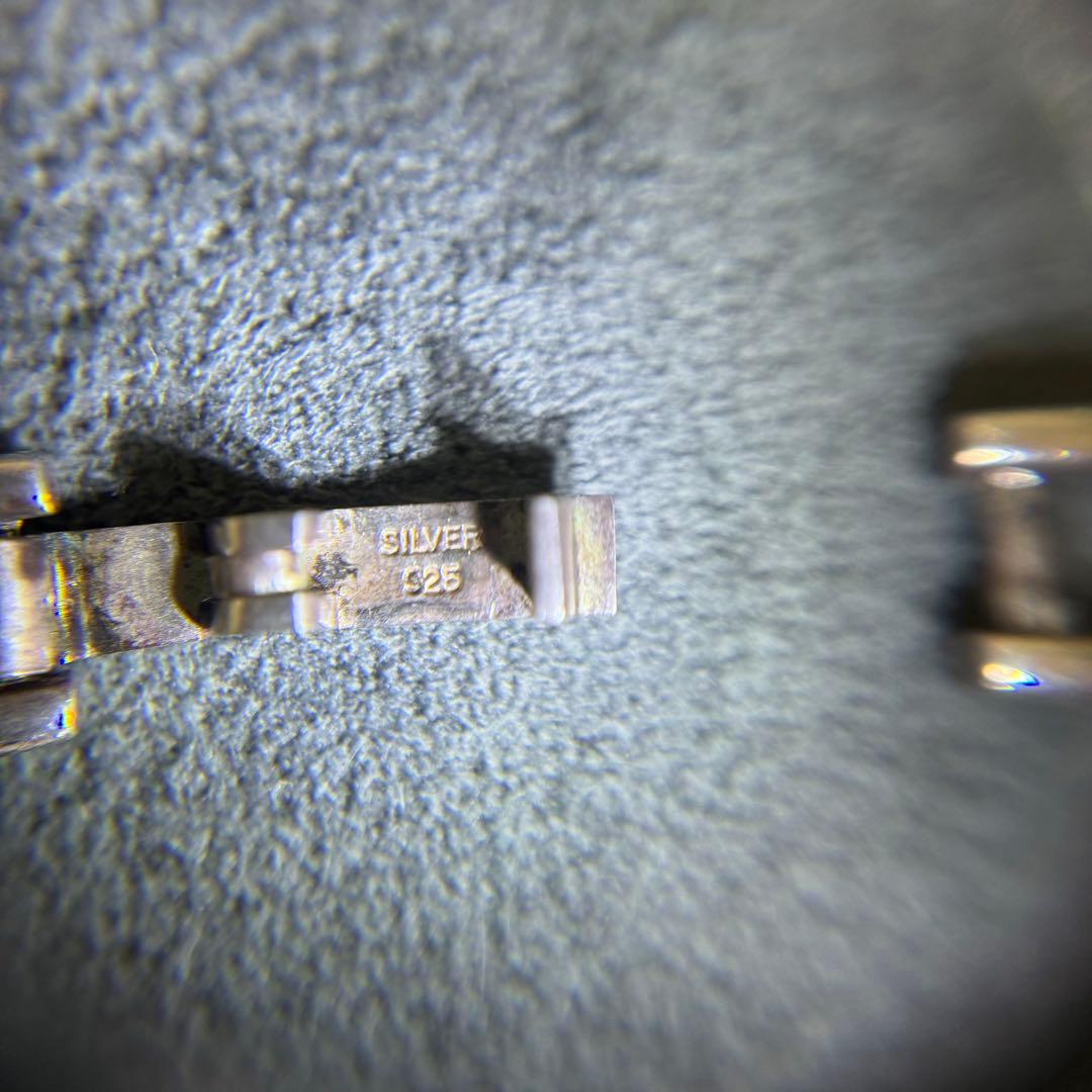 希少！シルバー925 2面シングル喜平ネックレス 60cm 67g 太め