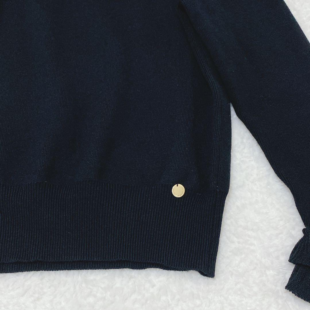 新品LOULOU WILLOUGHBY フリル袖 ブラックニット　トップス