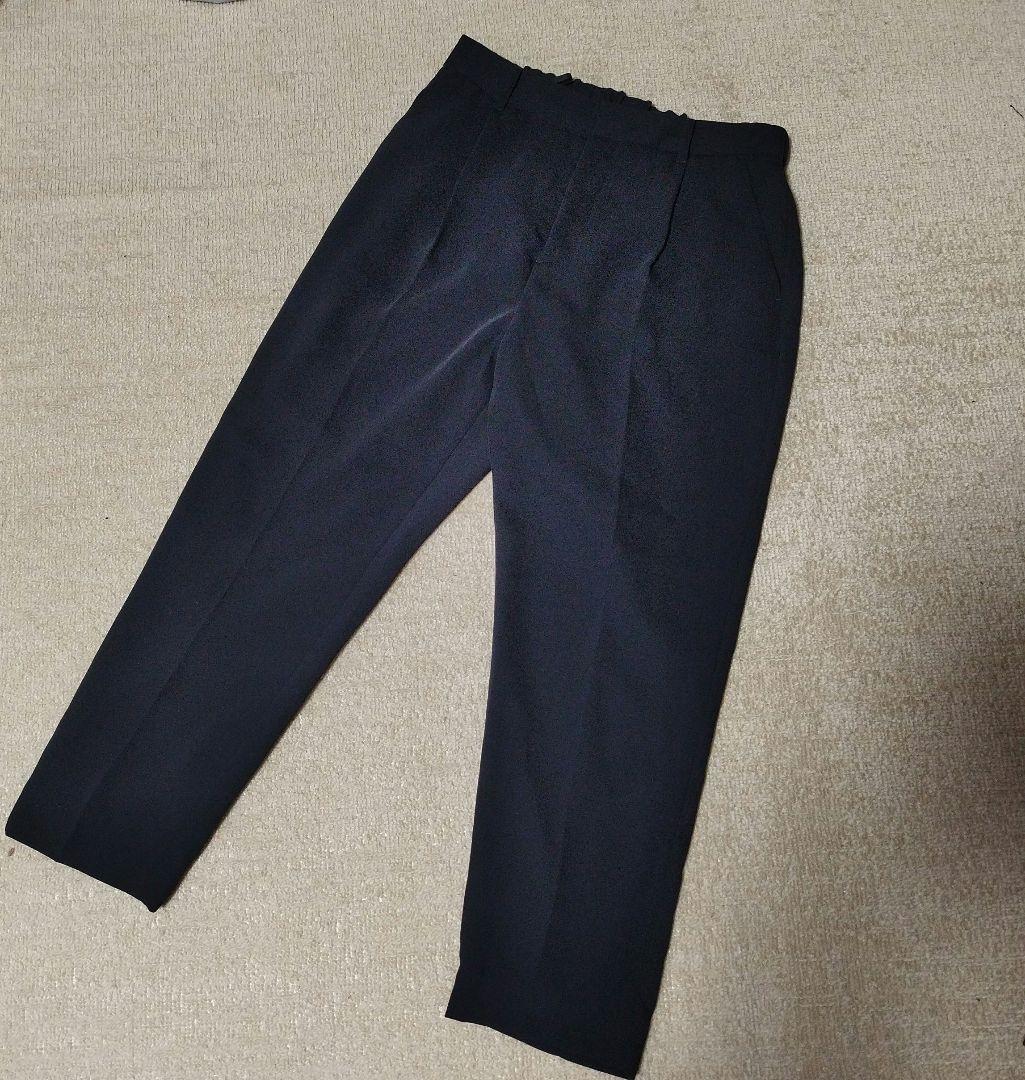 インディヴィ　ノーカラースーツ　40 Lサイズ　日本製　ネイビービジネス　入学式