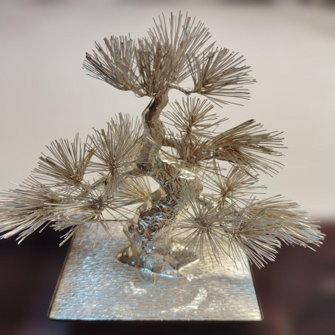 光則　純銀製　松竹梅