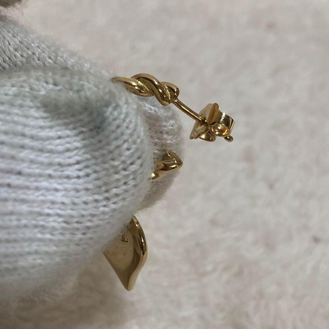 ！美品！　ルイヴィトン　ハート　ゴールドピアス